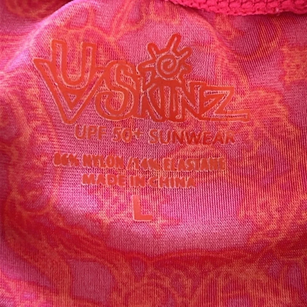 UV Skinz UPF 50+ swim sun protection long sleeve shirt top size Large
